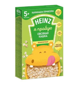 Каша безмолочная Heinz Овсяная, 5m+, 180гр.
