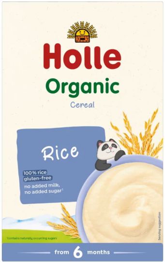 Каша безмолочная Holle Organic Рисовая, 6m+, 250 гр.
