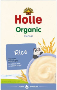 Каша безмолочная Holle Organic Рисовая, 6m+, 250 гр.