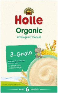 Каша безмолочная Holle Organic 3 злака, 6m+, 250 гр