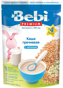 Каша молочная Bebi Premium Гречневая, 4m+, 200 гр.