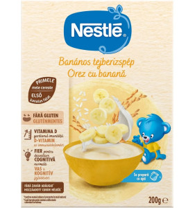 Каша молочная Nestle Рисовая с бананом, 6m+, 200 гр