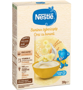 Каша молочная Nestle Рисовая с бананом, 6m+, 200 гр