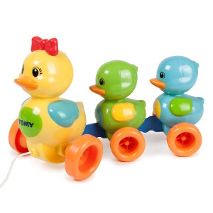 Каталка на веревочке Tomy Toomies Веселые уточки