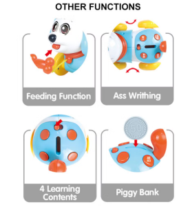 Каталка на веревке Pull Line Dog Щенок, свет/звук