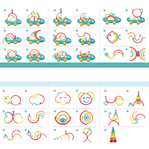 Каталка на веревочке Hola Радужный хамелеон, пирамидка/балансир