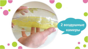 Круг KinderenOK с погремушкой, для купания новорожденных, яблочко, 0-36 мес