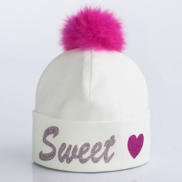 Шапка для девочек Sweet, трикотаж, от 6 мес до 4 лет
