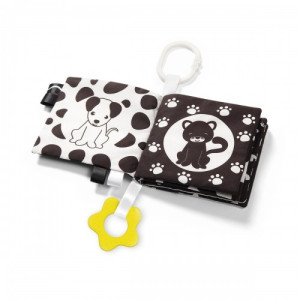 Книжка мягкая BabyOno Black&White, тактильная