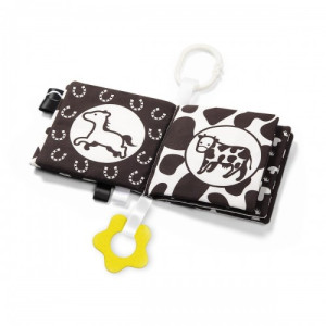 Книжка мягкая BabyOno Black&White, тактильная
