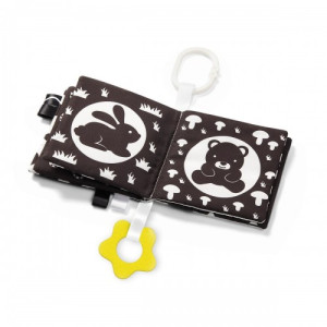 Книжка мягкая BabyOno Black&White, тактильная