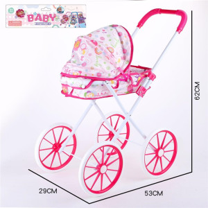 Коляска для кукол, люлька, большие колеса