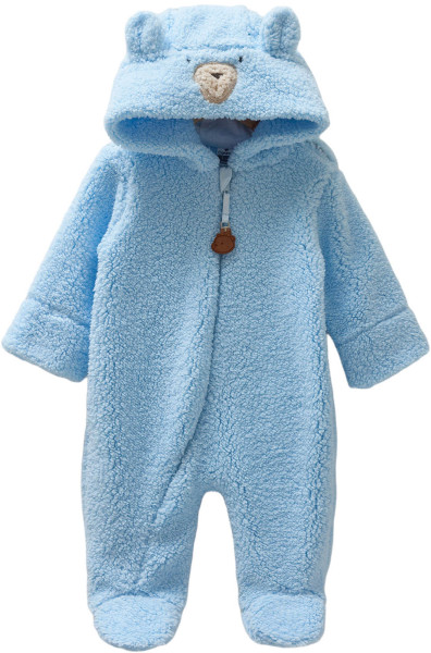 Комбинезон с капюшоном Caramell Cold Bear, на молнии, шерпа, 0-9 м