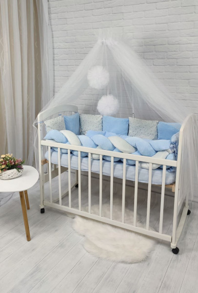 Детское постельное белье Глиттер, велюр/бязь/глиттер, 7 элементов