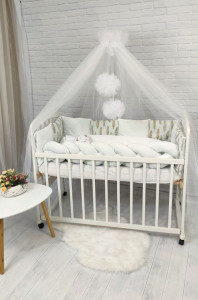 Детское постельное белье Глиттер, велюр/бязь/глиттер, 7 элементов