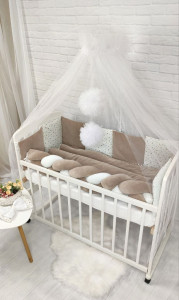 Детское постельное белье Глиттер, велюр/бязь/глиттер, 7 элементов