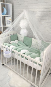 Детское постельное белье Глиттер, велюр/бязь/глиттер, 7 элементов