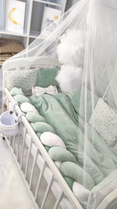 Детское постельное белье Глиттер, велюр/бязь/глиттер, 7 элементов