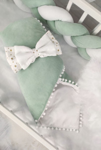 Детское постельное белье Глиттер, велюр/бязь/глиттер, 7 элементов