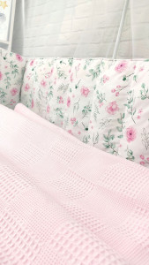 Детское постельное белье Шахматы, бязь/пике, 7 элементов