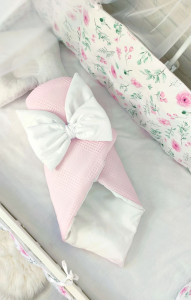 Детское постельное белье Шахматы, бязь/пике, 7 элементов