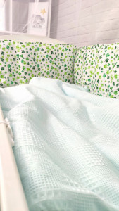 Детское постельное белье Шахматы, бязь/пике, 7 элементов