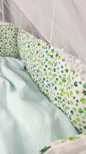 Детское постельное белье Шахматы, бязь/пике, 7 элементов