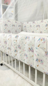 Детское постельное белье Шахматы, бязь/пике, 7 элементов