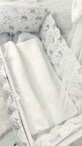 Детское постельное белье Шахматы, бязь/пике, 7 элементов