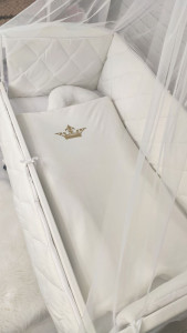 Детское постельное белье Стеганка, велюр/хлопок, 7 элементов