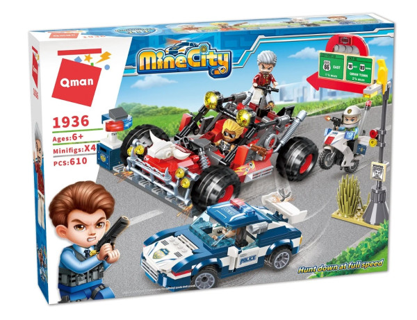 Конструктор Qman MineCity 1936, 610 деталей
