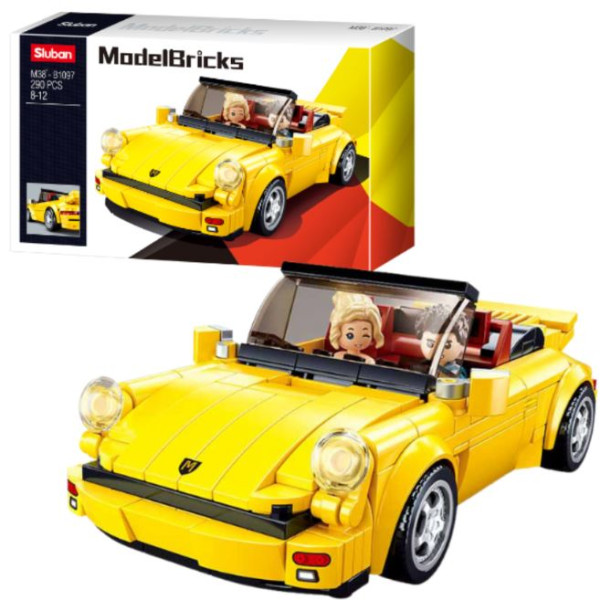 Конструктор SLUBAN лего Model bricks - немецкая спортивная машина, 290 деталей