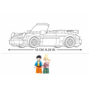 Конструктор SLUBAN лего Model bricks - немецкая спортивная машина, 290 деталей