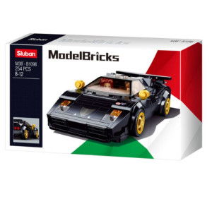 Конструктор SLUBAN лего Model bricks - итальянская спортивная машина, 254 деталей