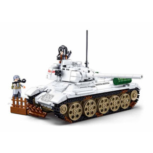 Конструктор lego SLUBAN Танк T-34/85 из Битвы за Будапешт, 518 деталей