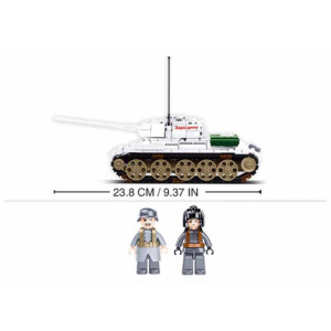 Конструктор lego SLUBAN Танк T-34/85 из Битвы за Будапешт, 518 деталей