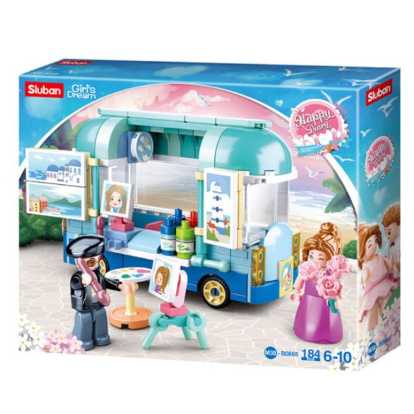 Конструктор лего Sluban Girls Dream - Drawing, 184 детали