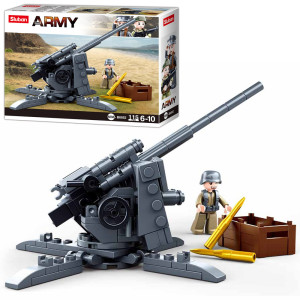 Конструктор SLUBAN M38-B0582 Army Пушка, 115 деталей