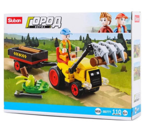Конструктор Sluban lego Трейлер для бревен, 110 деталей