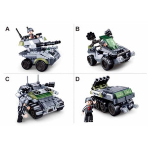 Конструктор lego SLUBAN B0793 Космический танк, 120-128 деталей