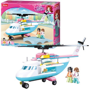 Конструктор Sluban B0798 Girls Dream-Helicopter, 163 детали