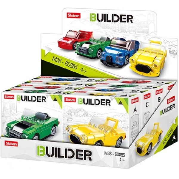 Конструктор Sluban B0885 Builder-Cars, 44 детали