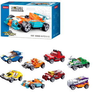 Конструктор Sluban B0888 Bricks-Pull Back Car, 45 деталей