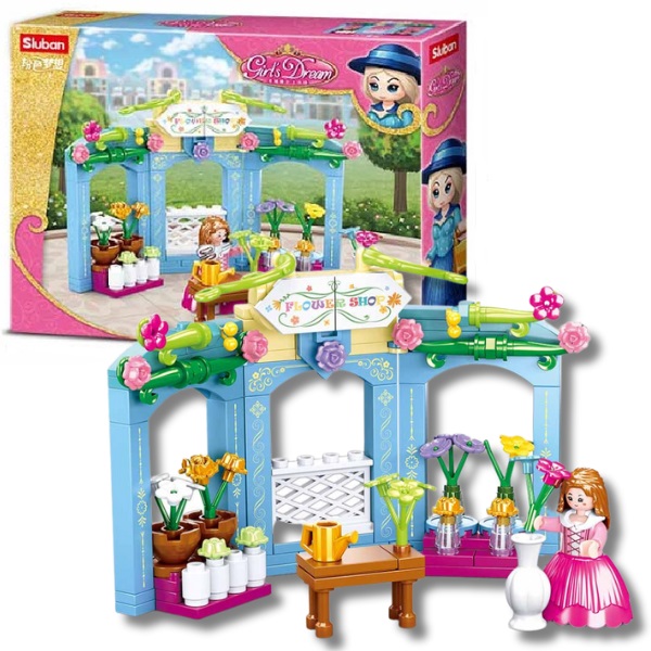 Конструктор Sluban B0905 Village-Flower Store, 154 детали