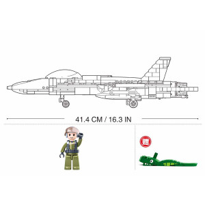 Конструктор Sluban B0928 Model Bricks-F/A-18E Super Bumblebee, 682 детали