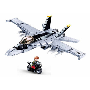 Конструктор Sluban B0928 Model Bricks-F/A-18E Super Bumblebee, 682 детали