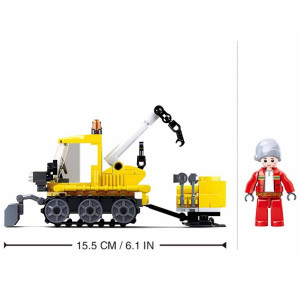 Конструктор SLUBAN B0952 Снегоуборочная машина, 145 деталей