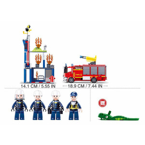 Конструктор Sluban B0967 Fire-Fighting Training Center, 585 деталей