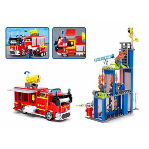 Конструктор Sluban B0967 Fire-Fighting Training Center, 585 деталей