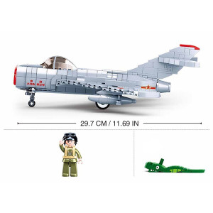 Конструктор Sluban B0983 Model Bricks-Mig-15 Fighter, 583 детали